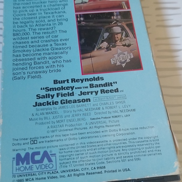 Smokey and the bandit VHS - Picture 6 of 6